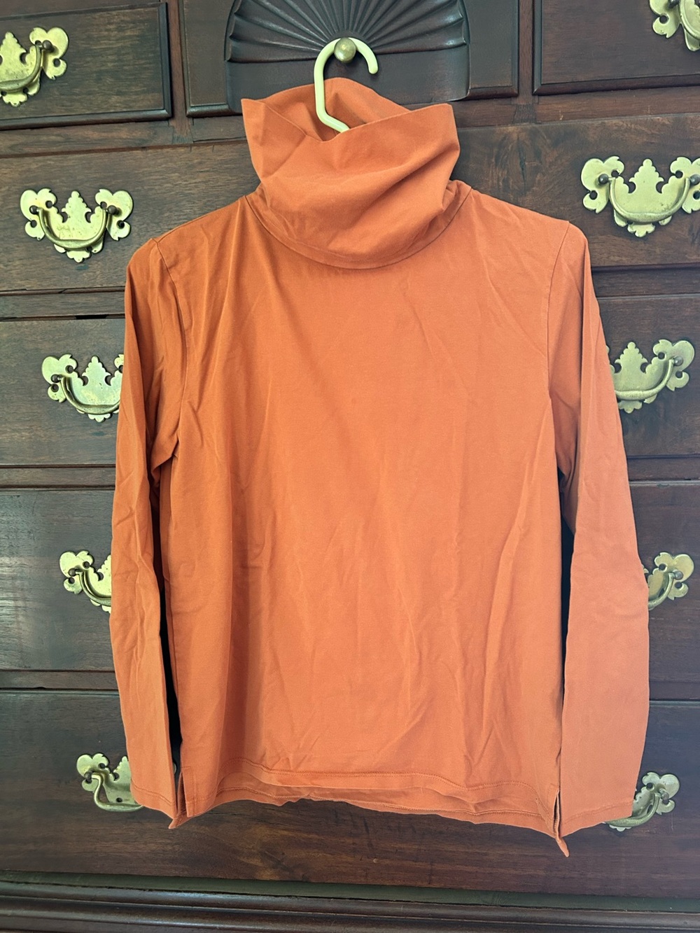 Tradlands Monty Rust Orange Turtleneck Long-Sleeve